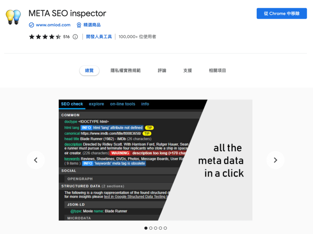 META SEO inspector