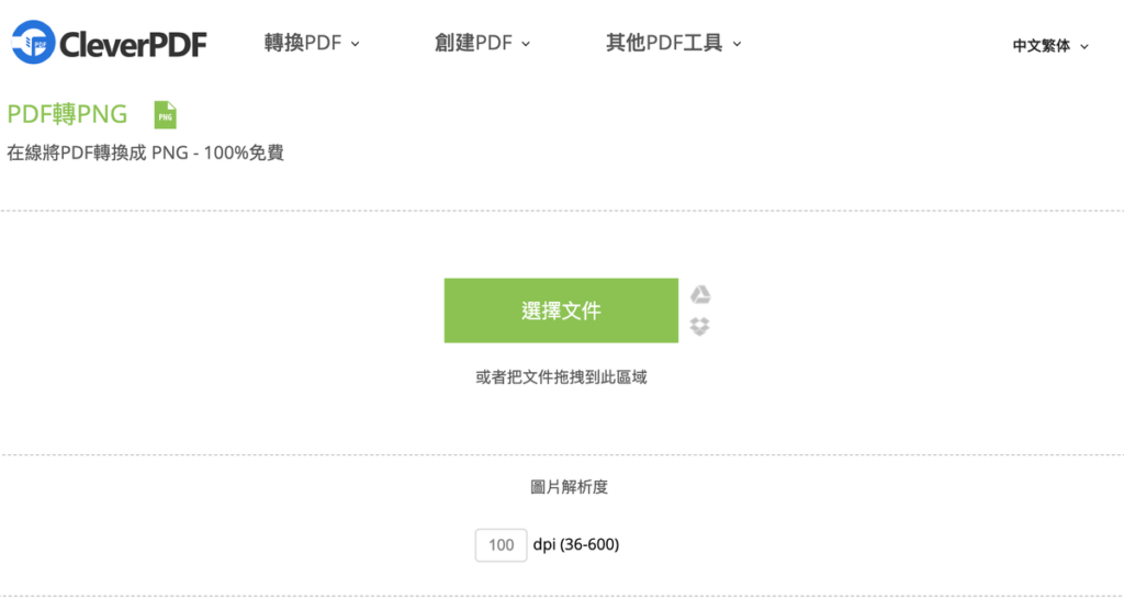 CleverPDF 免費 PDF 轉 PNG 工具 CleverPDF 免費 PDF 轉 PNG 工具