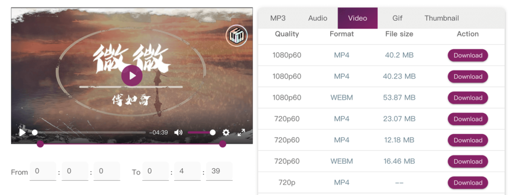 Btclod 免費Youtube 影片音樂下載工具，可轉成MP4/MP3！