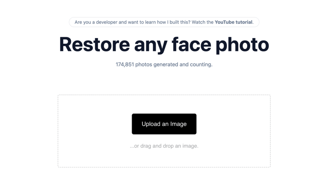 restorePhotos 模糊照片修復工具，將低解析度照片提升為高畫質圖片