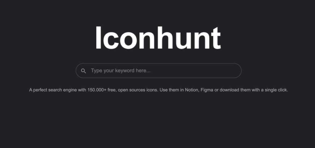 Iconhunt 免費線上圖示素材搜尋引擎，可下載上萬免費 SVG icon圖示