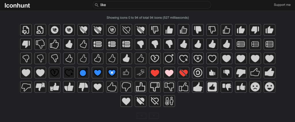 Iconhunt 免費線上圖示素材搜尋引擎，可下載上萬免費 SVG icon圖示