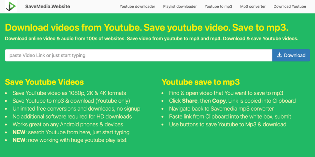 SaveMedia.Website 免費影片下載工具，超過 100 個社交網站高畫質影音下載