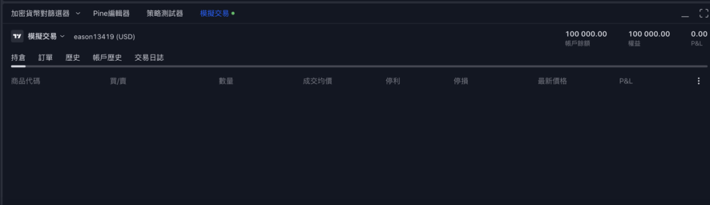 Tradingview 模擬交易怎麼用？使用模擬賬戶練習交易買進賣出！