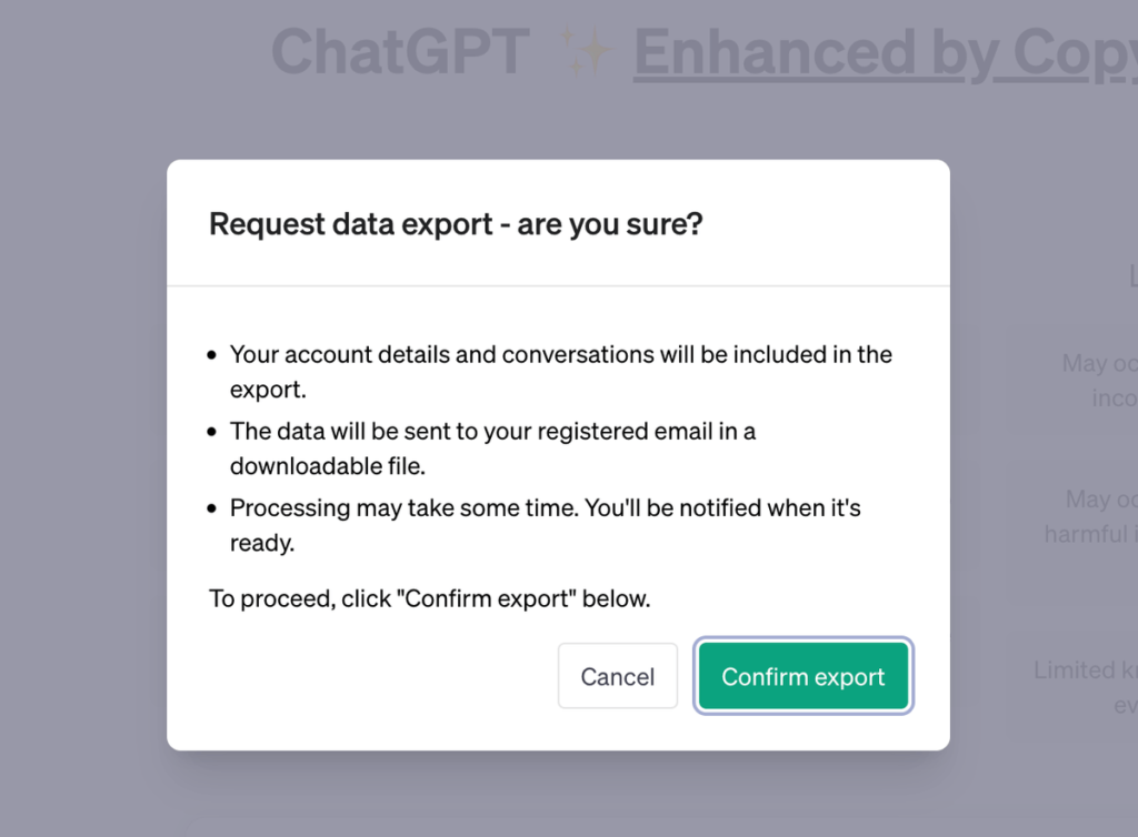 ChatGPT 對話紀錄如何匯出？一鍵下載ChatGPT 所有對話資料