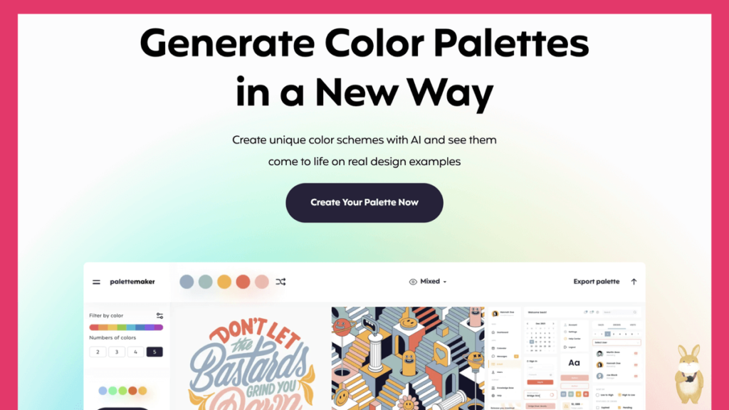 Palette Maker 免費線上網頁配色工具