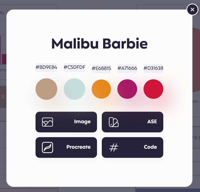 Palette Maker 免費線上網頁配色工具，即時配色版型參考與提供好看配色