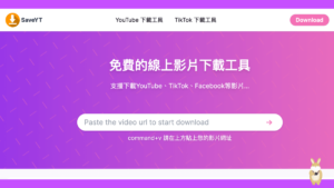 SaveYT 線上下載 YouTube 和 TikTok 影片的免費影片下載工具