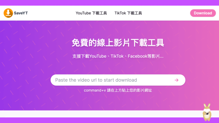 SaveYT 線上下載 YouTube 和 TikTok 影片的免費影片下載工具 SaveYT 線上下載 YouTube 和 TikTok 影片的免費影片下載工具
