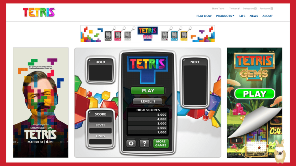 Tetris 線上免費玩俄羅斯方塊，網頁版免註冊