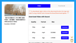 10downloader 免費 YouTube 影片下載器