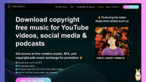 Thematic 免費 YouTube 音樂素材庫，無版權音樂與音效素材下載