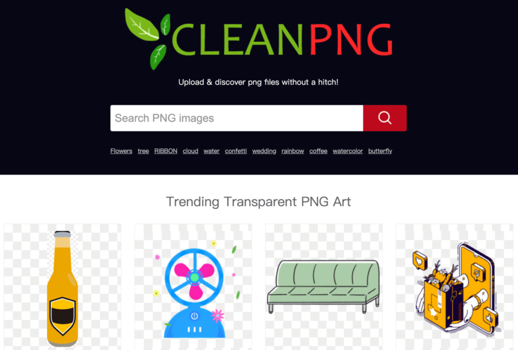 CleanPNG 百萬張透明背景 PNG 圖片素材免費下載