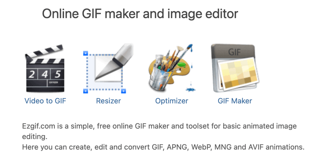 EZGIF 線上將MP4影片轉 GIF 動圖，還可添加浮水印！