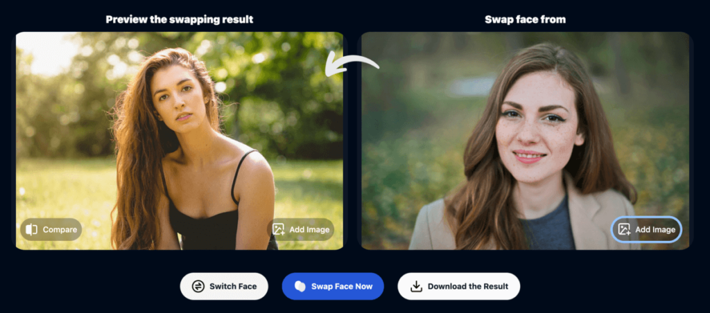 FaceSwapper 免費線上 AI 照片換臉網站，兩張照片換臉無浮水印！免安裝APP