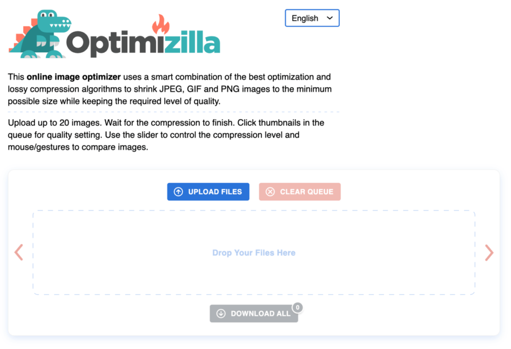 Optimizilla 免費線上圖片壓縮工具，可壓縮大量照片並一次下載