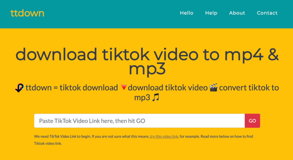 ttdown 一鍵下載 TikTok 抖音影片，線上轉 MP3 與 MP4 下載