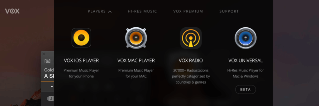 Vox Music Player 免費 MAC 音樂播放器，可自訂播放列表跟精選歌單