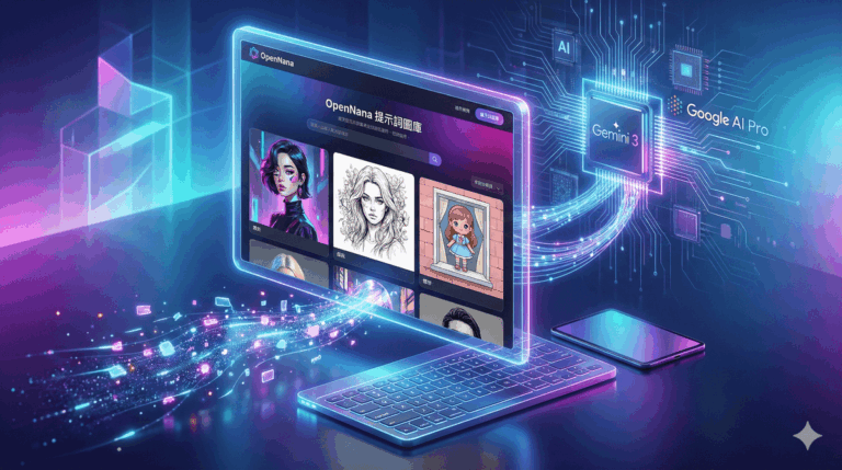 OpenNana 提示詞圖庫:Gemini 3 Google AI Pro 圖片生成提示詞幫手 OpenNana 提示詞圖庫:Gemini 3 Google AI Pro 圖片生成提示詞幫手