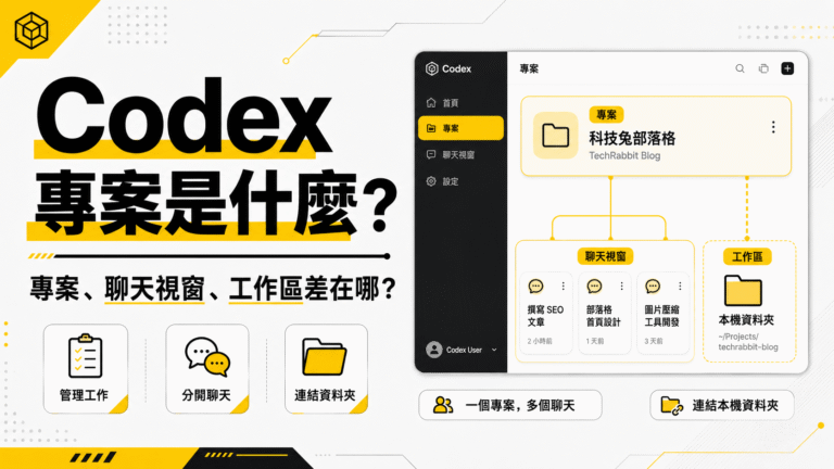 Codex 專案是什麼？專案、聊天視窗、工作區差在哪？教學