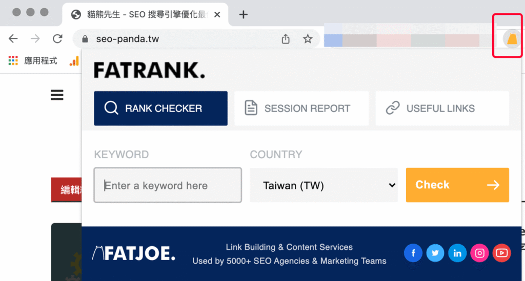 FATRank 關鍵字排名查詢工具,一鍵查詢搜尋結果排名 FATRank 關鍵字排名查詢工具,一鍵查詢搜尋結果排名